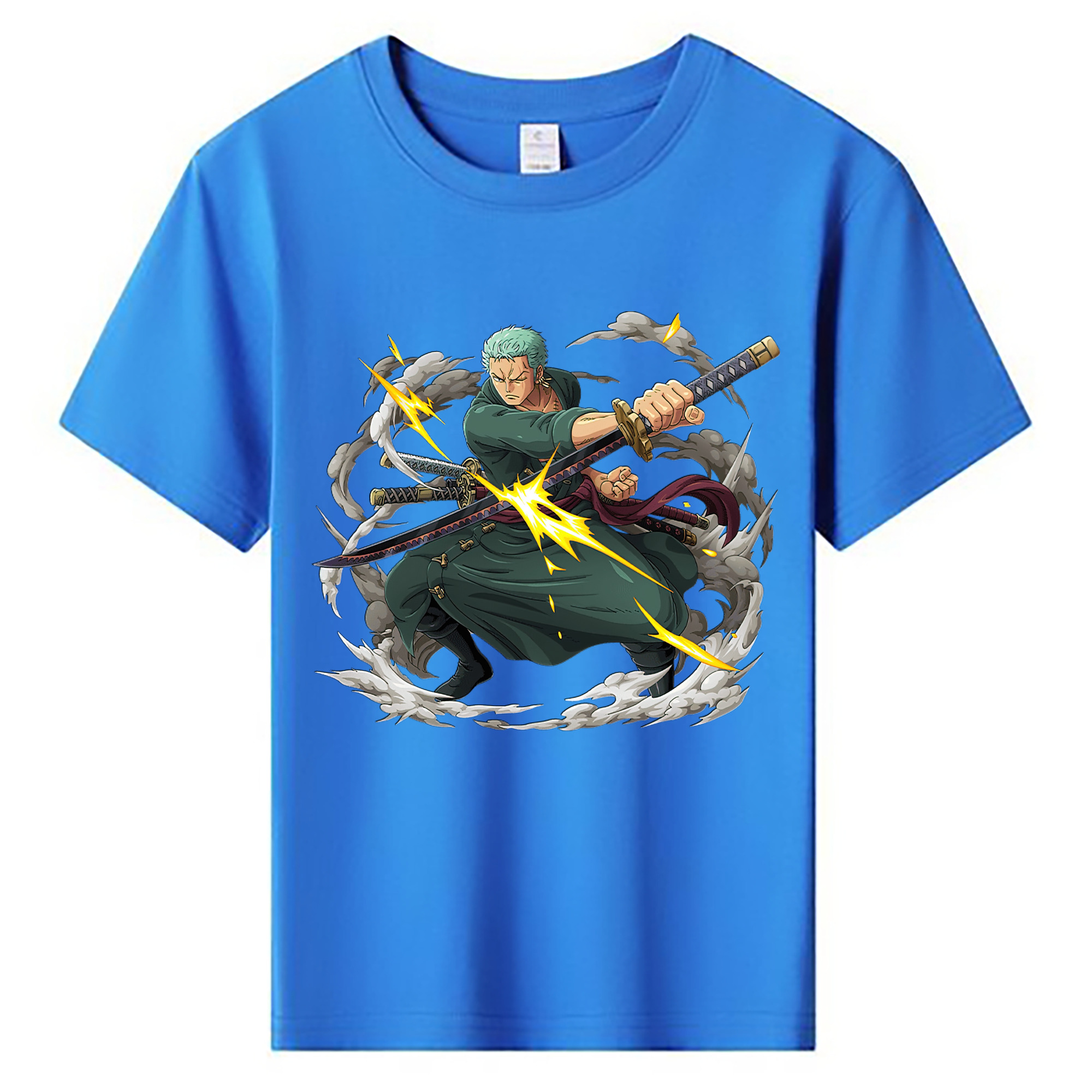 ワンピース ロロノア・ゾロ ONE PIECE Roronoa Zoro 綿100％キッズTシャツ（フロントプリント）